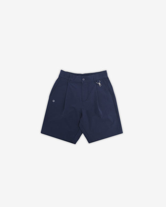 Calculus Standard Nylon Pleated Short - Midnight