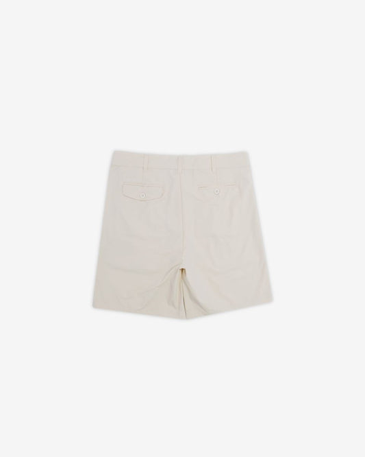 Heritage Nylon Houndstooth Pleated Short - Bone