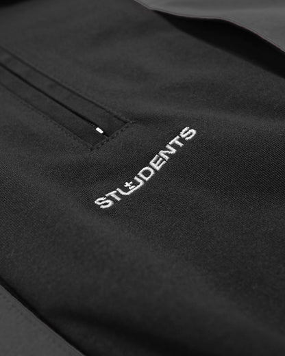 Everett L/S Zip Polo - Black