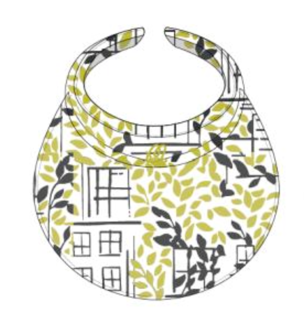 Claire City Visor - Vines Print