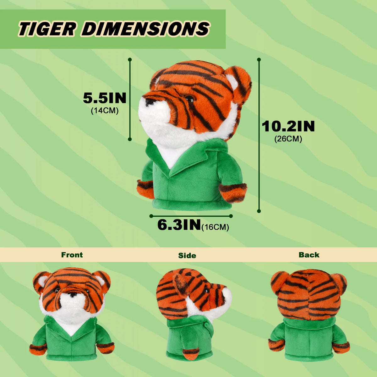 Green Tiger Driver Headcover