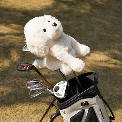 White Poodle Driver Headcover