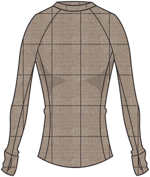 Glen Plaid Halley Long Sleeve Top - Clay