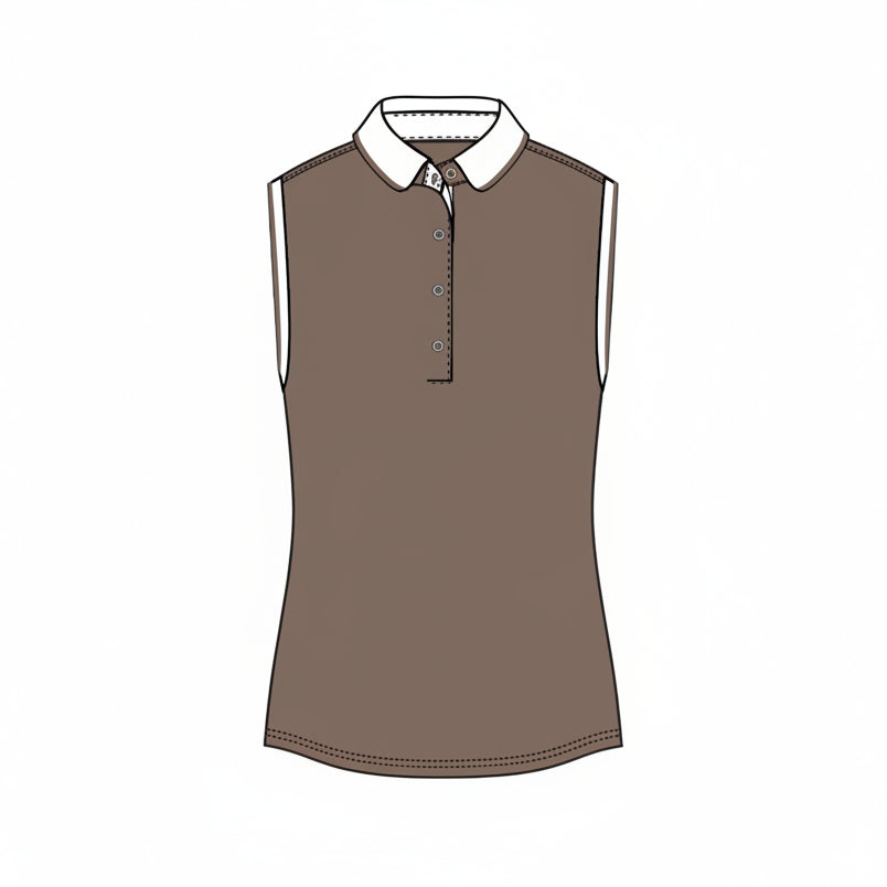 Sleeveless Scarlett Polo - Rye