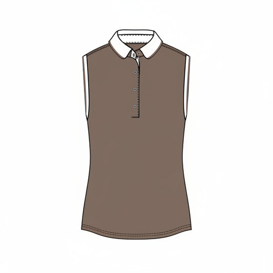 Sleeveless Scarlett Polo - Rye