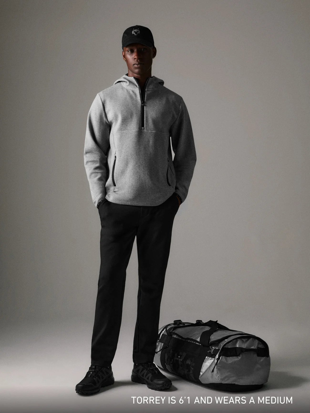 Calgary Quarter Zip - Medium Grey Heather