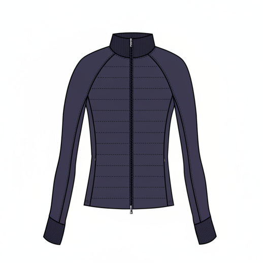 Aries Full Zip Hybrid Jacket - Maltese Blue
