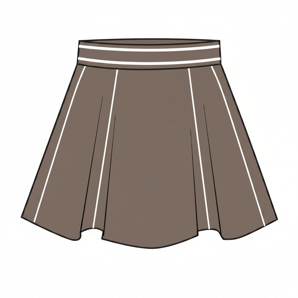 Phoenix Flare Skirt - Rye