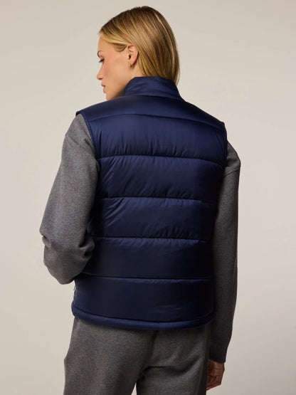 Aries Channel Quilted Vest - Matlese Blue