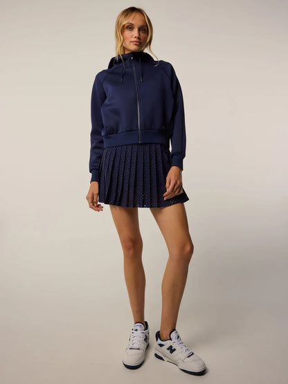 Kristina Full Zip Hoodie - Maltese Blue