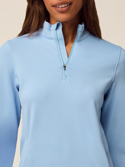 Soleil Quarter Zip - Wolf Blue