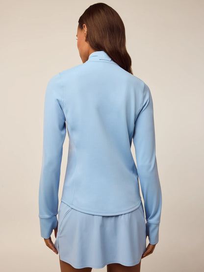 Soleil Quarter Zip - Wolf Blue