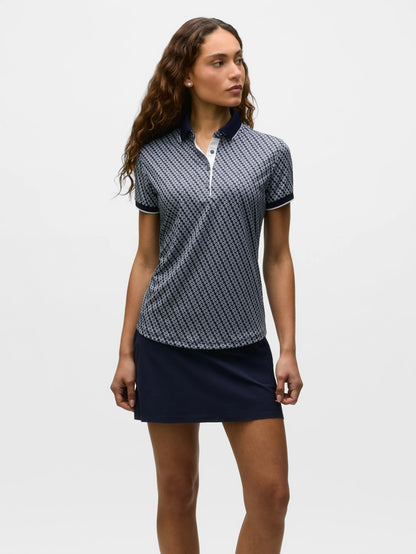 Wolf Tails Scarlett Polo - Maltese Blue