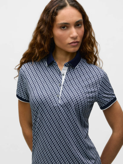 Wolf Tails Scarlett Polo - Maltese Blue