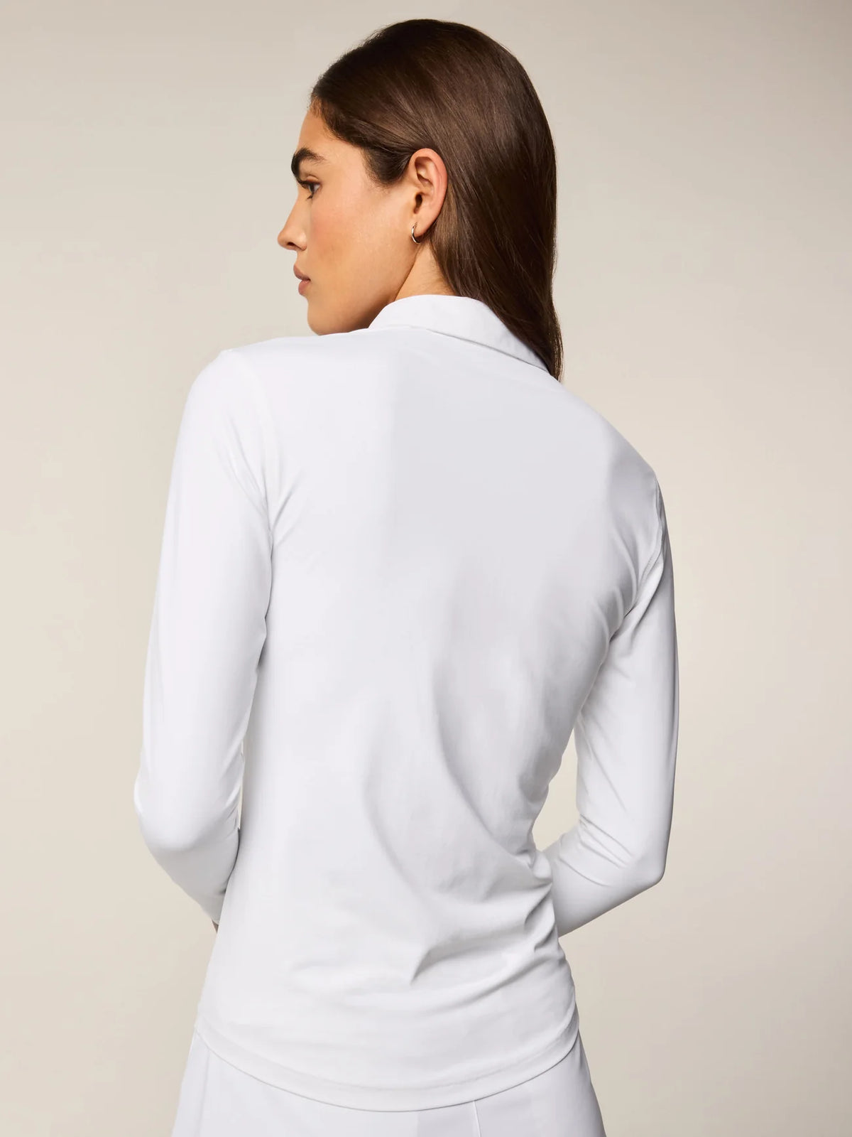 Scarlett Long Sleeve Polo - Arctic