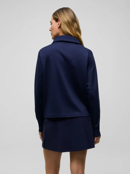 Soleil Half Zip Pullover - Maltese Blue