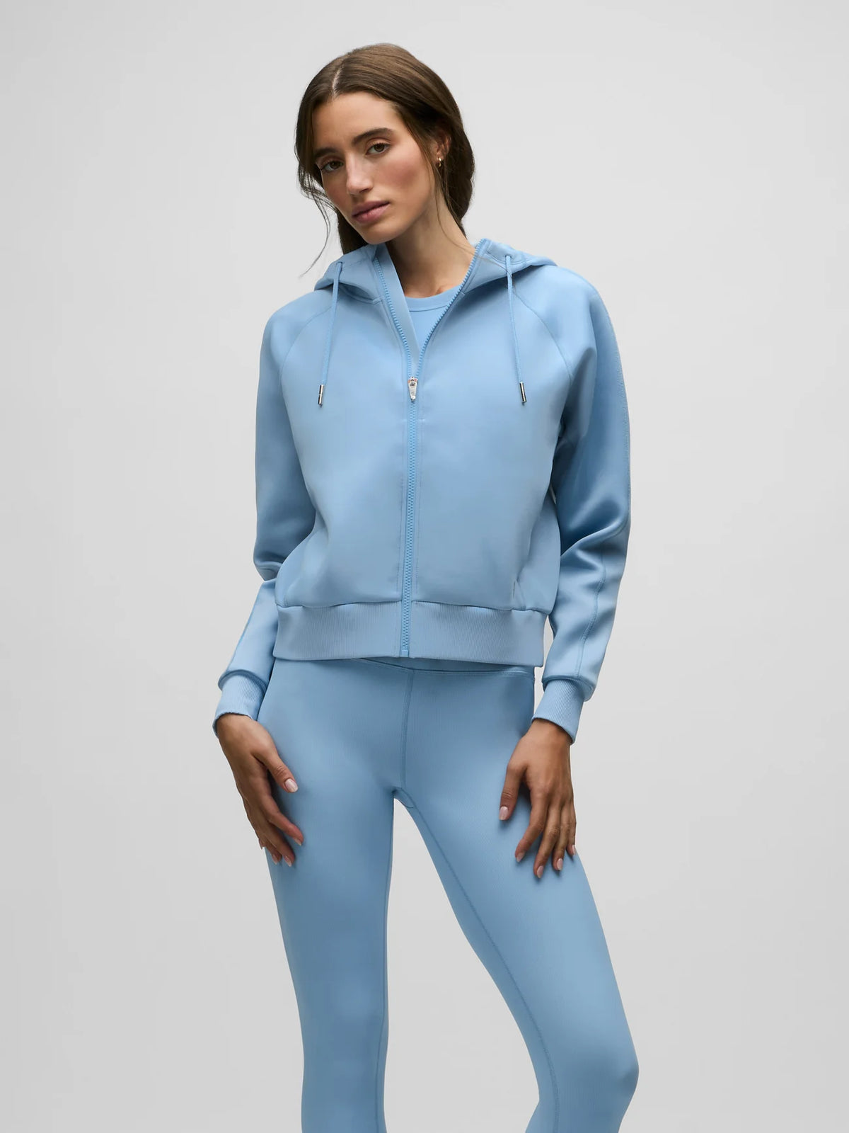 Kristina Full Zip Hoodie - Wolf Blue