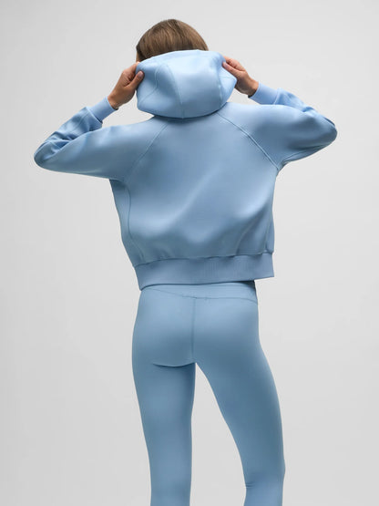 Kristina Full Zip Hoodie - Wolf Blue