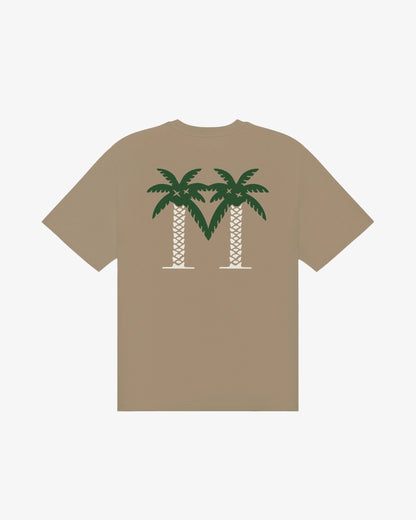 Bermuda Palms Tee - Taupe