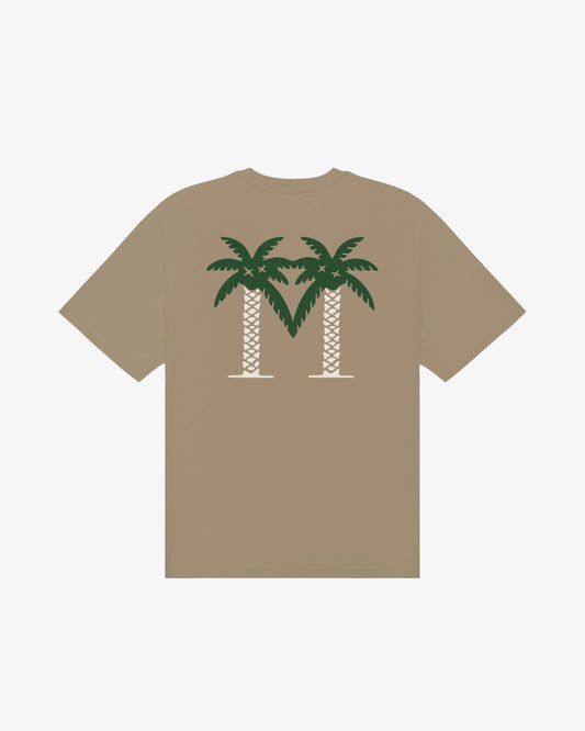 Bermuda Palms Tee - Taupe