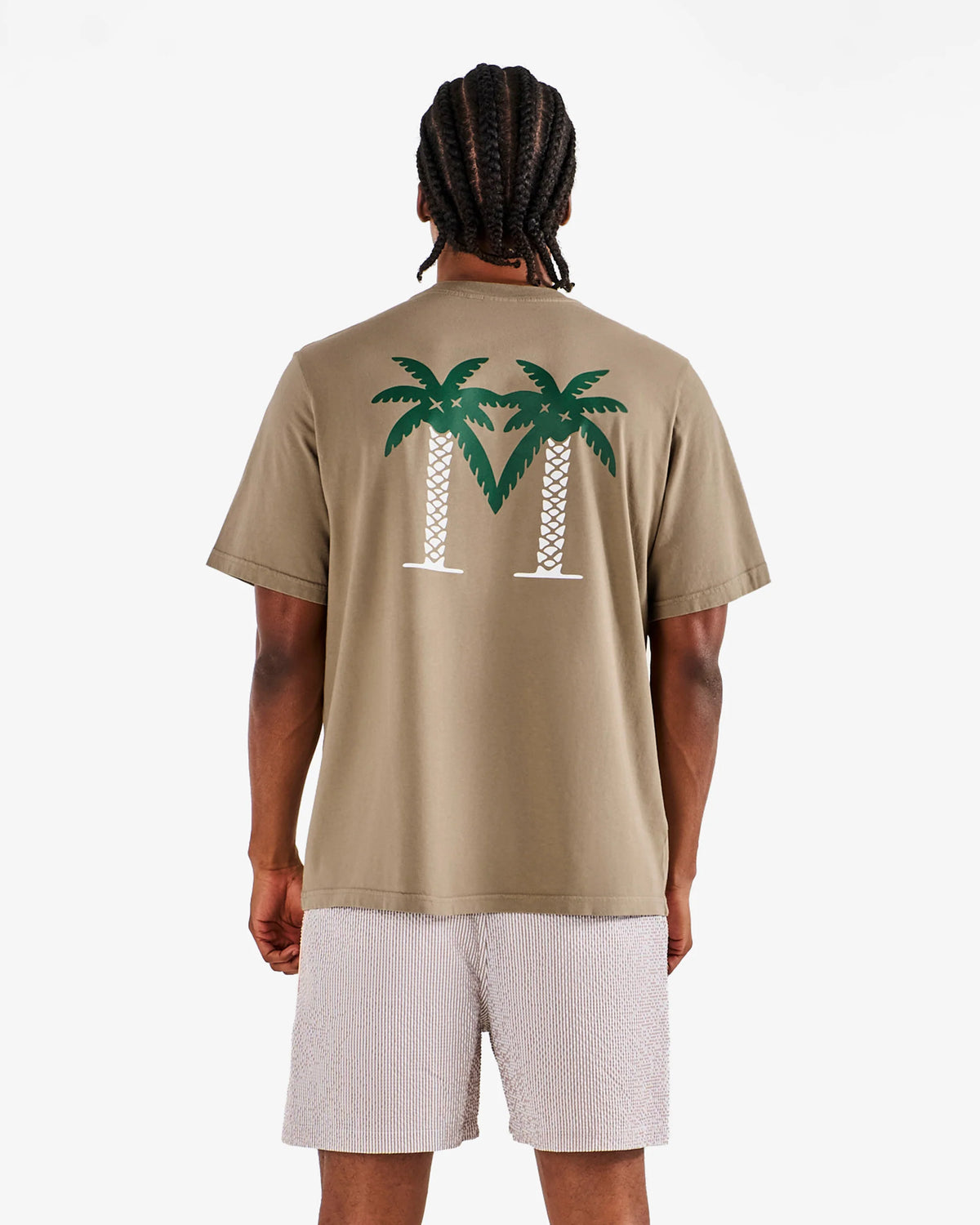 Bermuda Palms Tee - Taupe