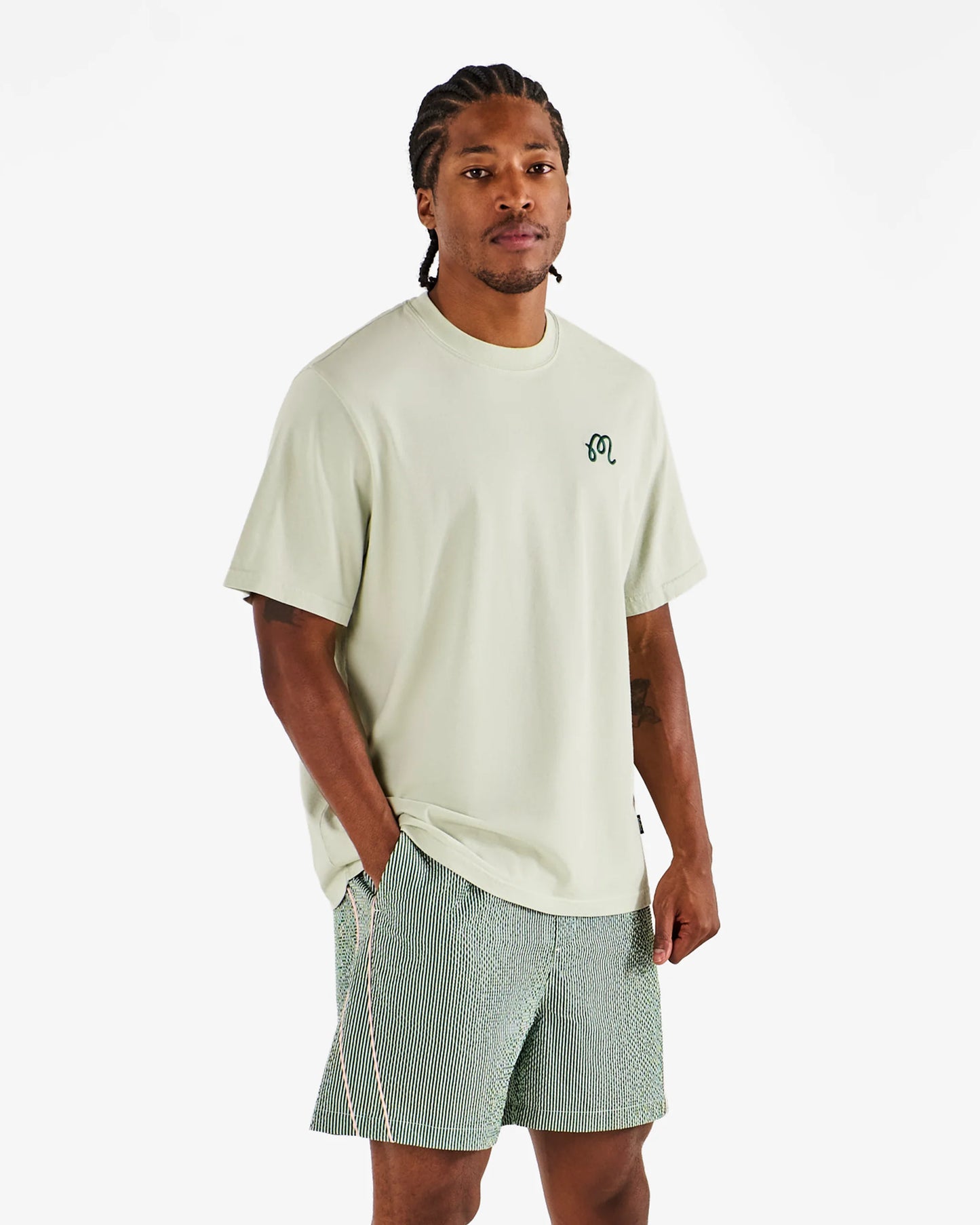 Bermuda Palms Tee - Green Tint