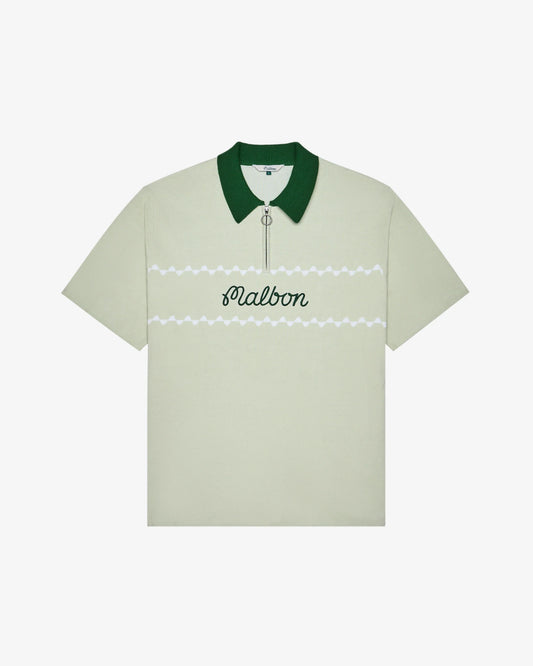 Benny Sweater Polo - Green Tint