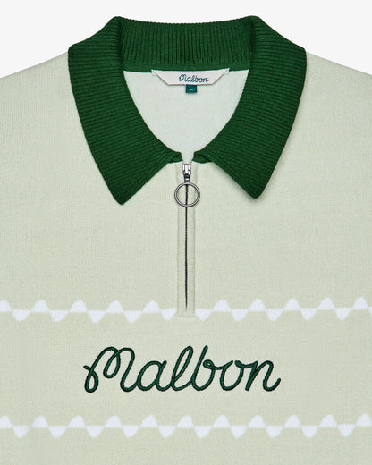 Benny Sweater Polo - Green Tint