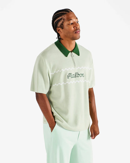 Benny Sweater Polo - Green Tint