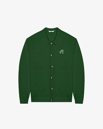 Resort Crochet Cardigan - Garden Green