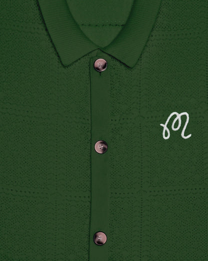 Resort Crochet Cardigan - Garden Green