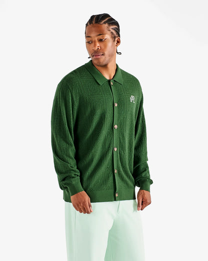 Resort Crochet Cardigan - Garden Green