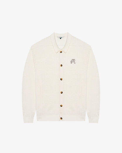 Resort Crochet Cardigan - Whisper White