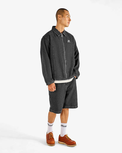 Foreman Jacket - Black Stone Washed Denim