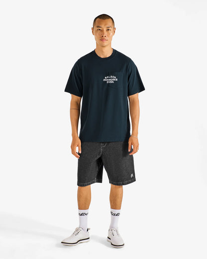 Foreman Short - Black Stone Washed Denim