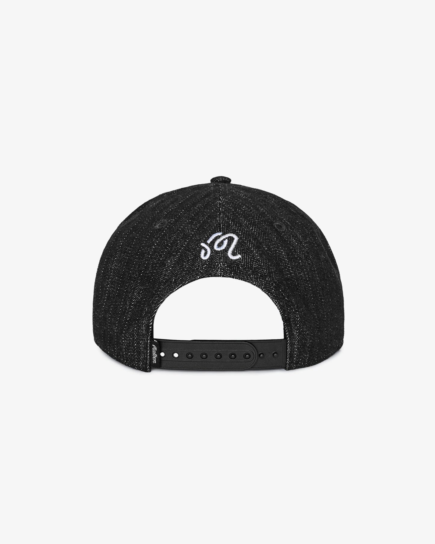 Foreman Snapback - Black Stone Washed Denim