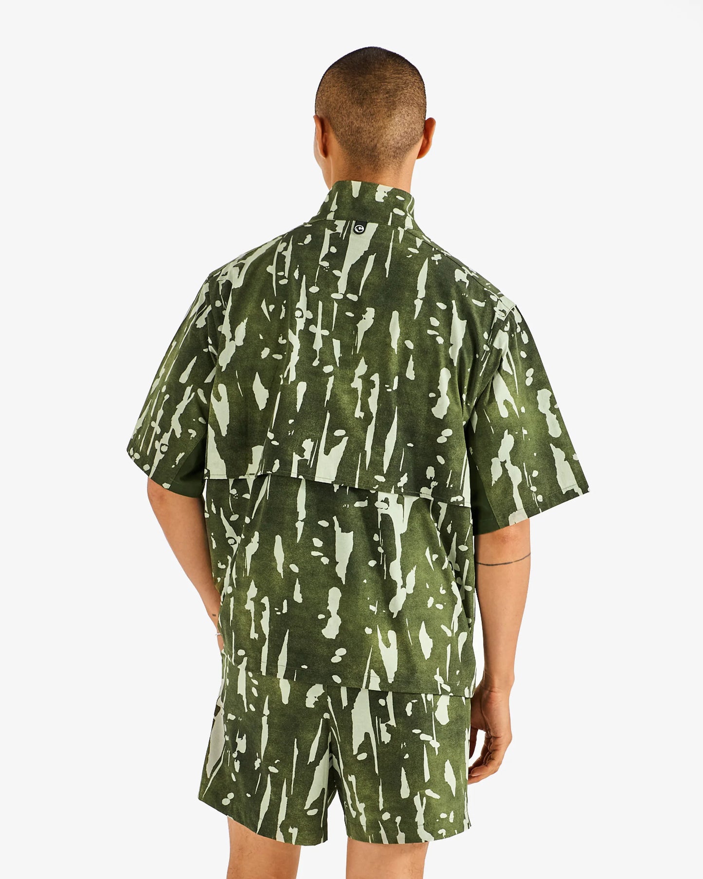 Pine Inkwash Windshirt - Olive Inkwash