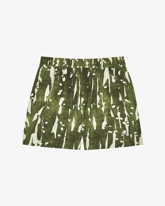 Scooter Inkwash Short - Olive Inkwash
