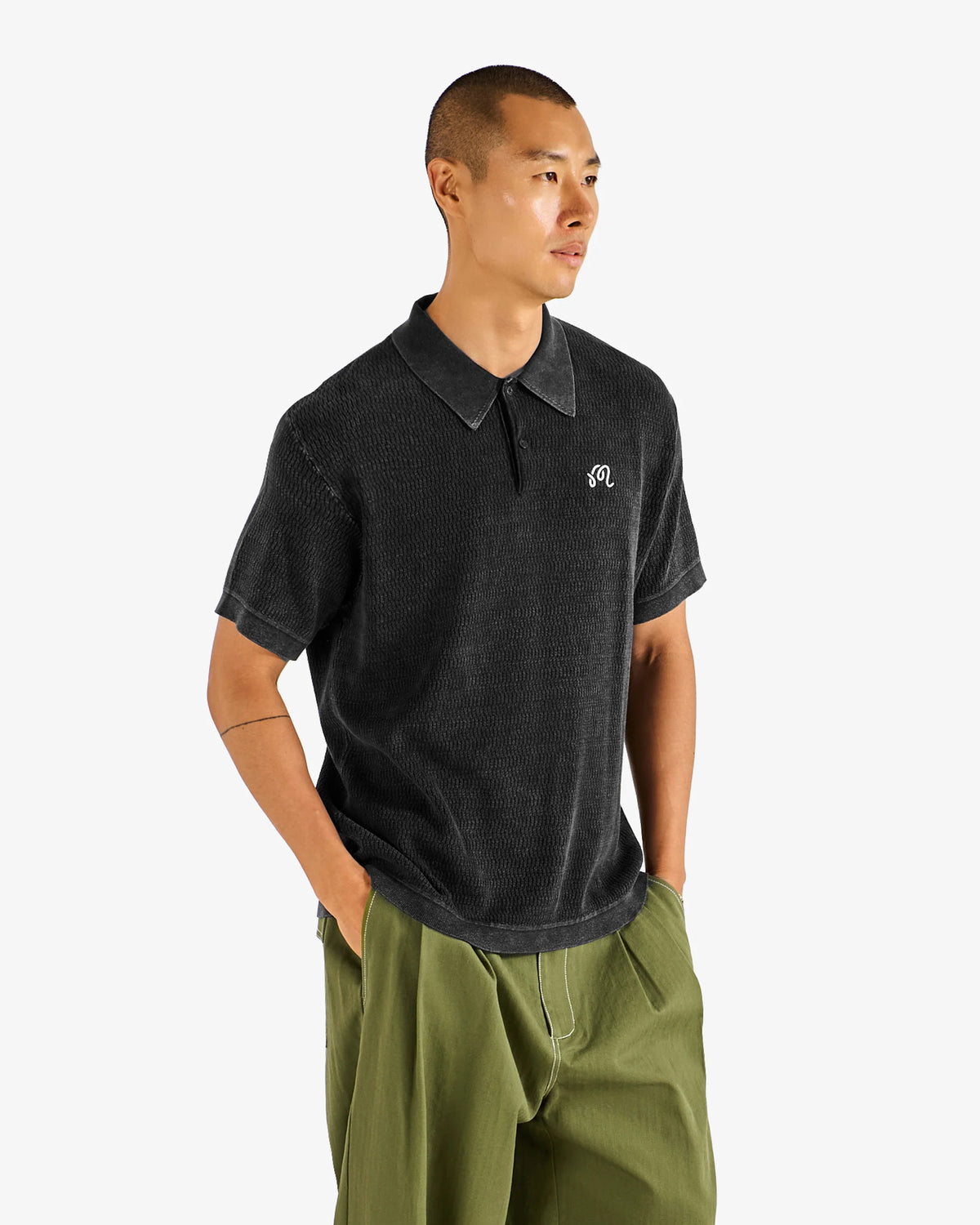 Brickwork Polo - Black
