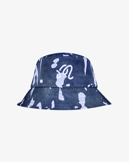Inkwash Bucket Hat - Navy Inkwash
