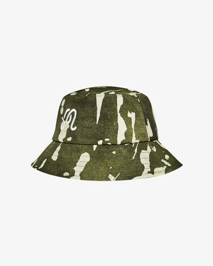 Inkwash Bucket Hat - Olive Inkwash