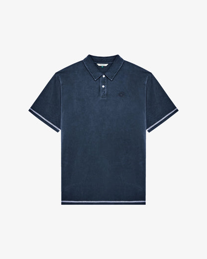Fairway Overdyed Polo - Blueberry