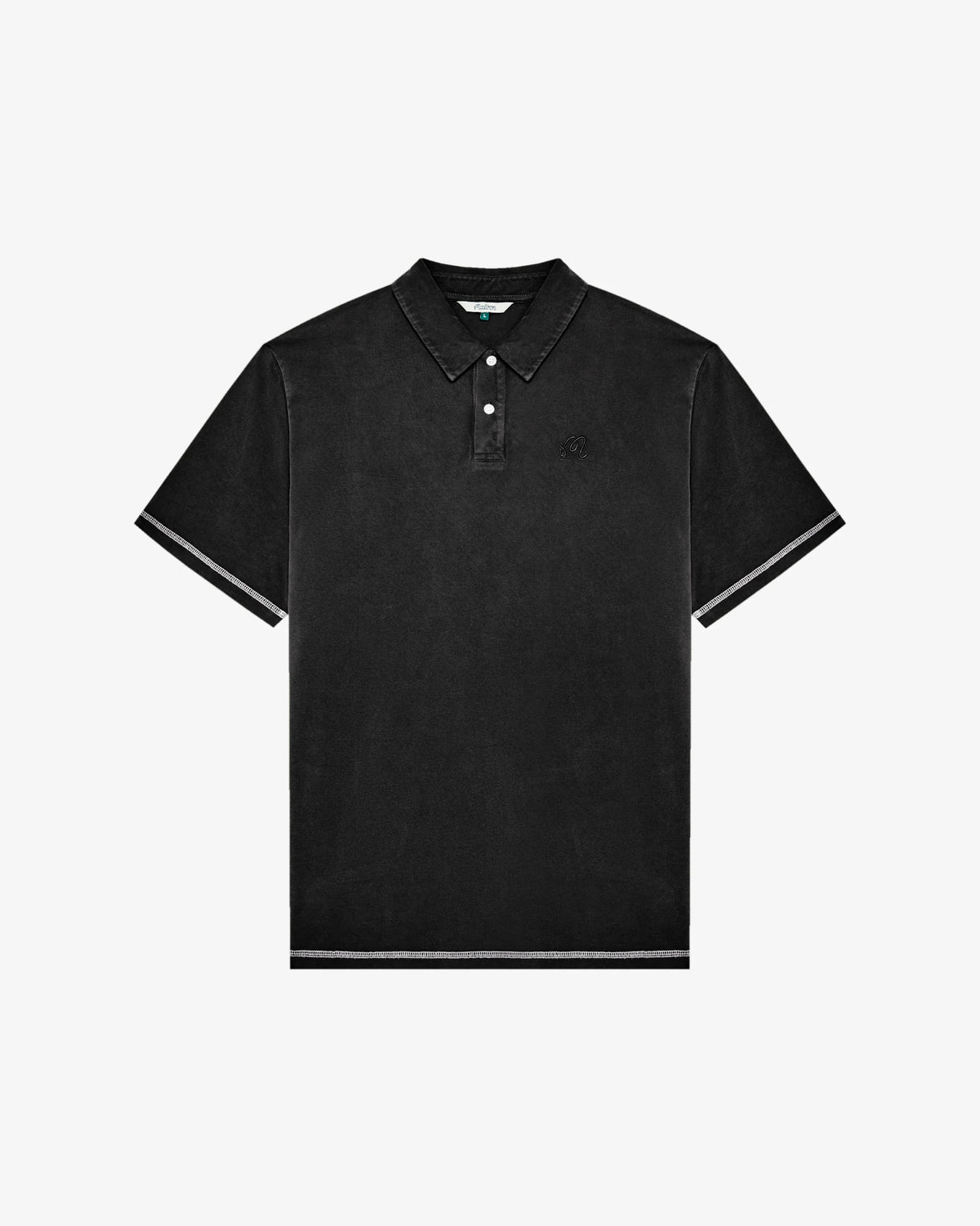 Fairway Overdyed Polo - Black