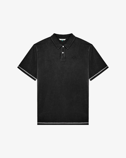 Fairway Overdyed Polo - Black