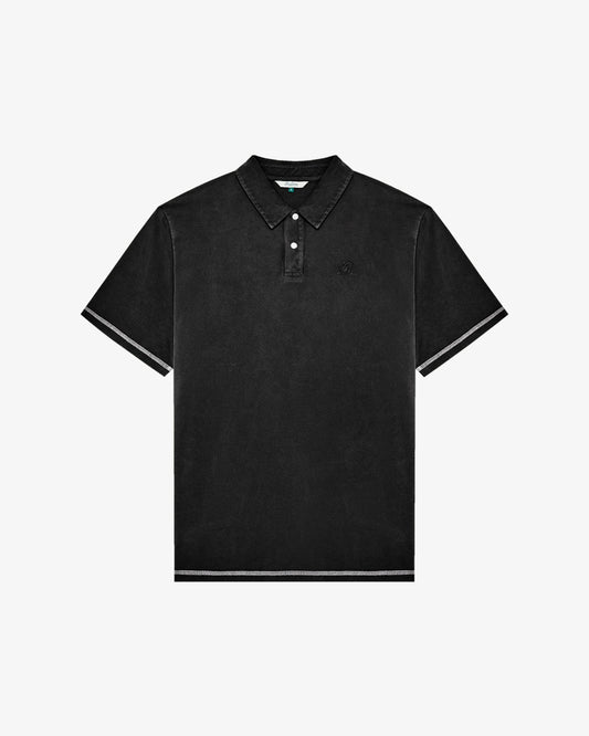 Fairway Overdyed Polo - Black