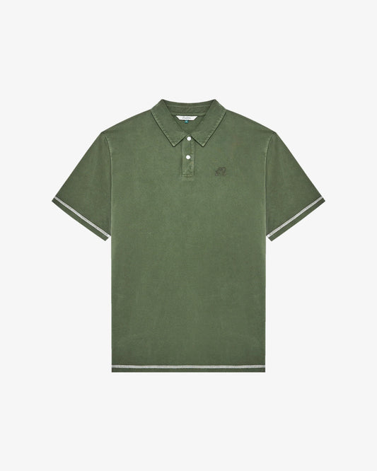 Fairway Overdyed Polo - Rifle Green