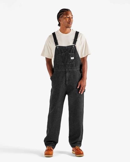 Foreman Overall - Black Stone Washed Denim