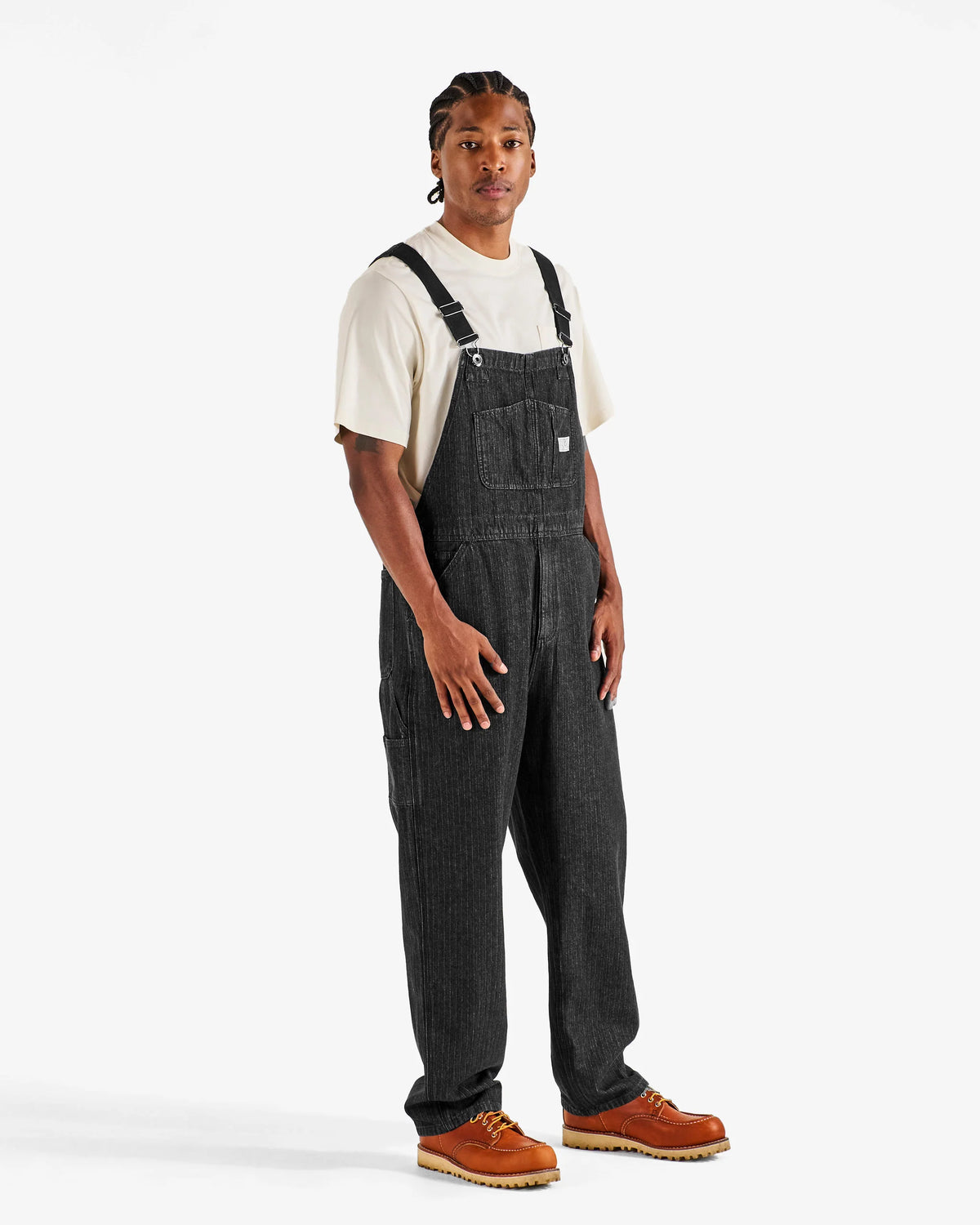 Foreman Overall - Black Stone Washed Denim