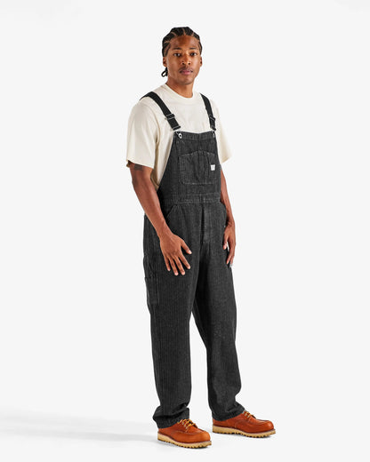 Foreman Overall - Black Stone Washed Denim