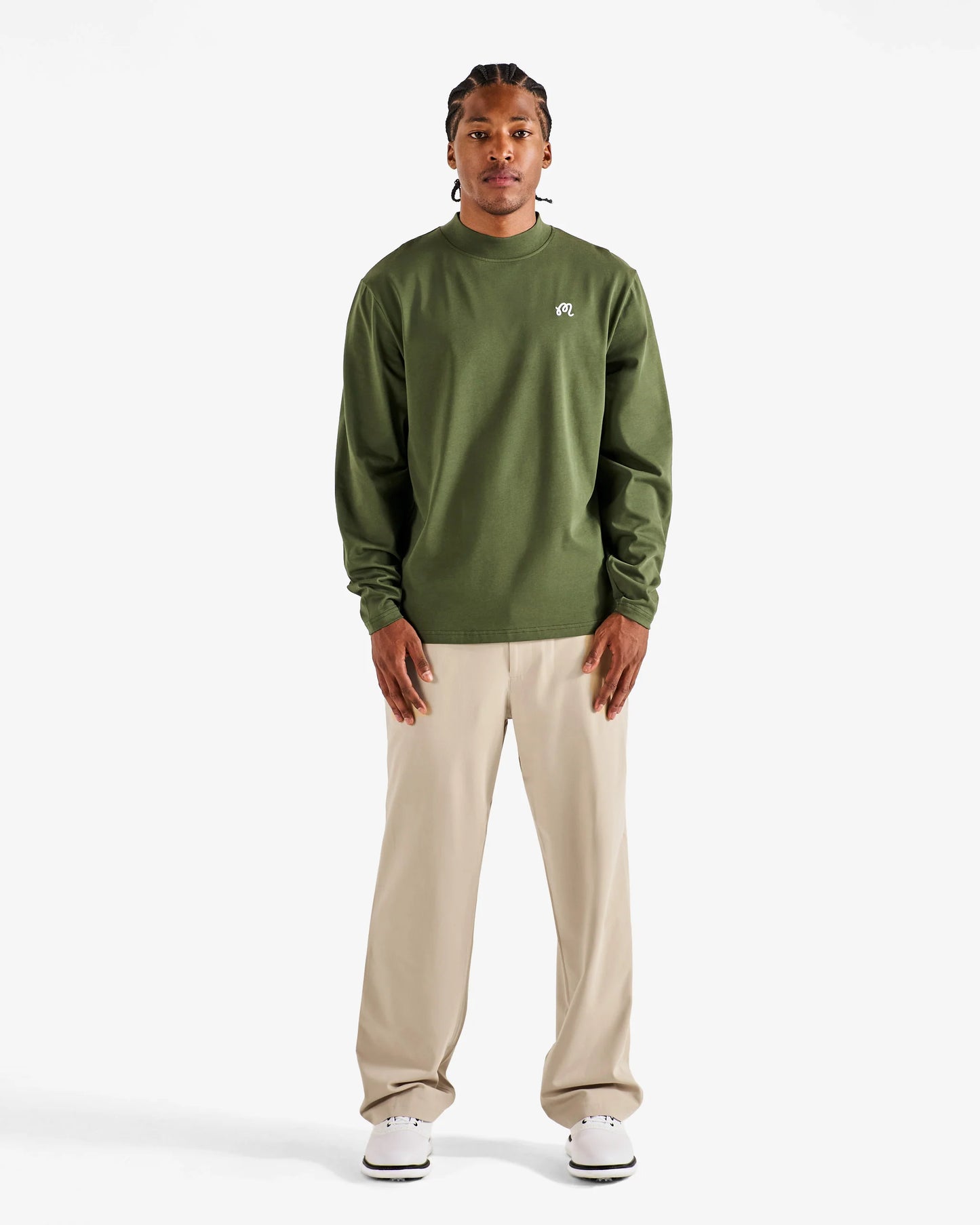 Upland Mockneck Tee - Rifle Green